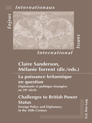 cover image of La puissance britannique en question / Challenges to British Power Status